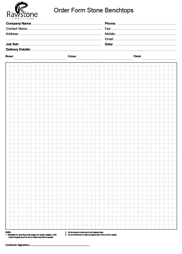 Download Order Form Solid Surfaces